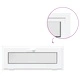Прозорец за мазе RISOR 110 x 40 см, PVC и стъкло, Бял