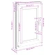 Прозорец за мазе RISOR 50 x 75 cm - PVC и стъкло, антрацит