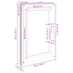 Прозорец за мазе RISOR 60 x 90 cm, PVC и стъкло, антрацит