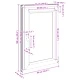 Прозорец за мазе RISOR 60 x 90 cm, PVC и стъкло, антрацит