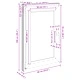 Прозорец за мазе RISOR 60 x 100 cm - PVC и стъкло, антрацит