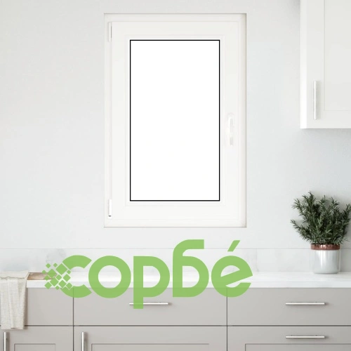 Прозорец за мазе RISOR 60 x 100 cm - PVC и стъкло, антрацит ➤ топ цена ➤ sorbe.bg