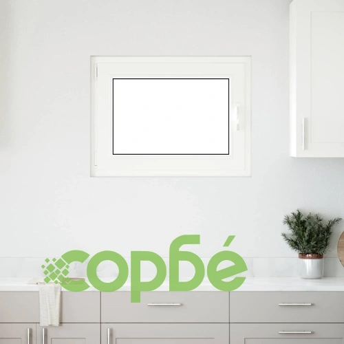Прозорец за мазе RISOR 80 x 60 cm, PVC и стъкло, антрацит ➤ топ цена ➤ sorbe.bg