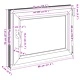 Прозорец за мазе RISOR 80 x 60 cm - PVC и стъкло, антрацит