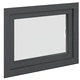 Прозорец за мазе RISOR 80 x 60 cm - PVC и стъкло, антрацит