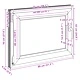 Прозорец за мазе RISOR 80 x 70 cm - PVC и стъкло, антрацит