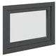 Прозорец за мазе RISOR 80 x 70 cm - PVC и стъкло, антрацит