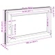 Прозорец за мазе RISOR 100 x 60 cm - PVC и стъкло, антрацит