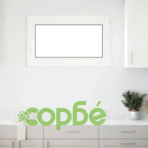 Прозорец за мазе RISOR 100 x 70 cm, PVC и стъкло, антрацит ➤ топ цена ➤ sorbe.bg
