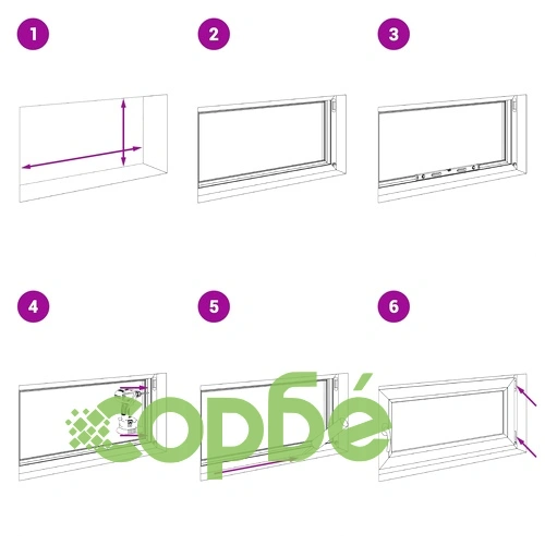 Прозорец за мазе RISOR 100 x 70 cm, PVC и стъкло, антрацит ➤ топ цена ➤ sorbe.bg