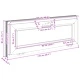 Прозорец за мазе RISOR 110 x 40 см, PVC и стъкло, Антрацит