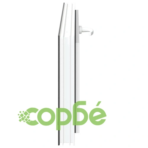 Прозорец за мазе RISOR 110 x 40 см, PVC и стъкло, Антрацит ➤ топ цена ➤ sorbe.bg