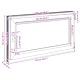 Прозорец за мазе RISOR 110 x 50 cm - PVC и стъкло, антрацит