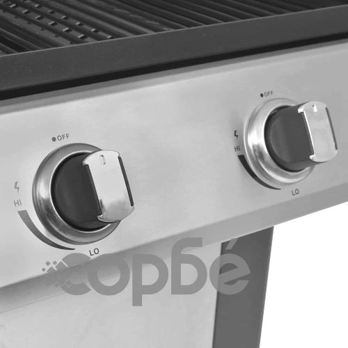 Газово барбекю 4+1 готварски зони - неръждаема стомана 61x132x118 см ➤ топ цена ➤ sorbe.bg