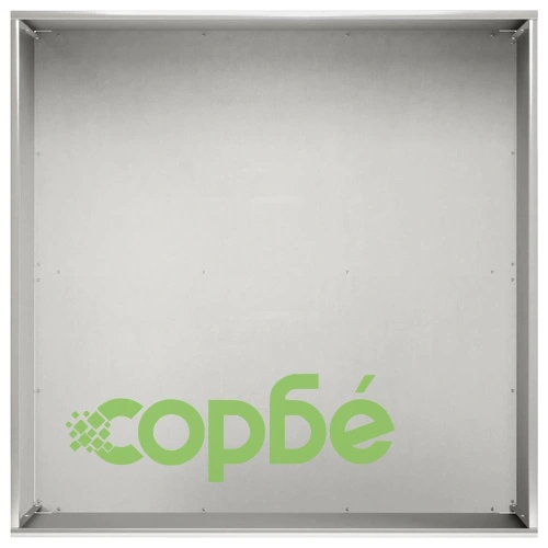 Градинска саксия 2 бр., Сребристо, Стомана, 60 x 60 x 30 см ➤ топ цена ➤ sorbe.bg