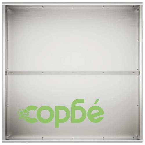 Градинска саксия 2 броя, сребриста, стомана, 60 x 60 x 40 см ➤ топ цена ➤ sorbe.bg