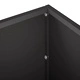 Градинска саксия 2 бр., Черно, 80 x 30 x 30 см, Студено валцована стомана