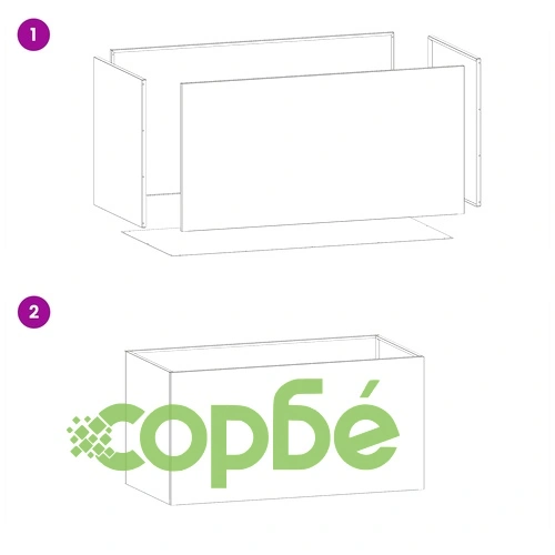 Градинска саксия Сребристо 100 x 50 x 50 см Неръждаема стомана ➤ топ цена ➤ sorbe.bg