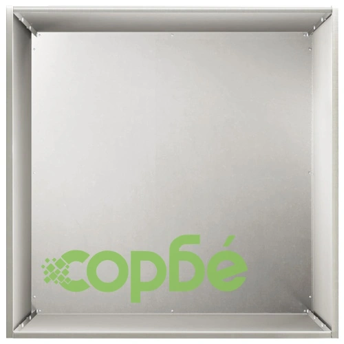 Градинска саксия 2 бр., стомана, Сребристо, 50 x 50 x 75 см ➤ топ цена ➤ sorbe.bg