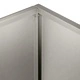 Градинска саксия от неръждаема стомана, 2 бр., Сребристо, 50 x 20 x 75 см