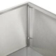 Градинска саксия Сребристо 80 x 30 x 49 см от Неръждаема Стомана