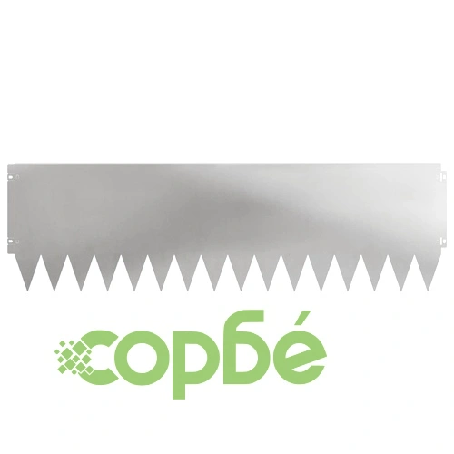 Градинска ограда за трева 20 бр. 103 x 30 см, Стомана, Сребриста ➤ топ цена ➤ sorbe.bg