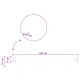 Ограда за трева 50 бр. 100 x 15 см, Стомана, Сребрист цвят
