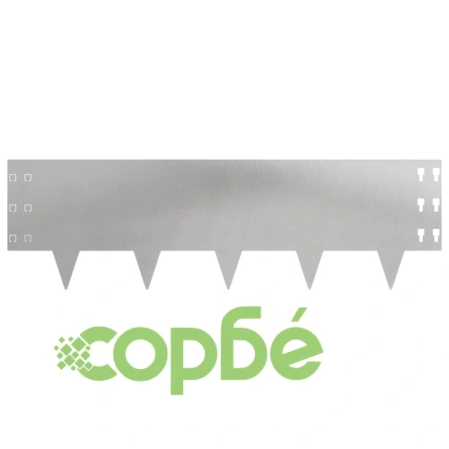 Ограда за трева 30 бр. 100 x 30 см, Стомана, Сребриста ➤ топ цена ➤ sorbe.bg