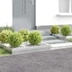 Градинска ограда за трева 4 бр. 100 x 60 x 20 см, стомана, сребриста