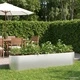 Повдигната градинска леха от неръждаема стомана 200 x 40 x 40 см