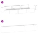 Вдигната градинска леха от неръждаема стомана 280 x 40 x 40 см