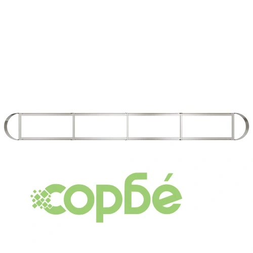 Повдигната леха за градина от неръждаема стомана 360 x 40 x 40 см ➤ топ цена ➤ sorbe.bg