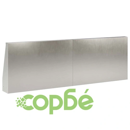 Подпорна стена 2 броя 60 x 12 x 40 см, неръждаема стомана ➤ топ цена ➤ sorbe.bg