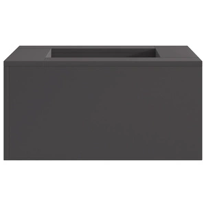 Огнище за градина квадратно червено 60x60x30 см от висококачествена стомана