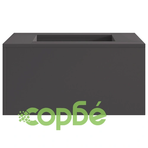 Огнище за градина квадратно червено 60x60x30 см от висококачествена стомана ➤ топ цена ➤ sorbe.bg