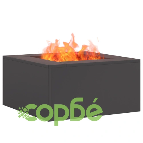 Огнище за градина квадратно червено 60x60x30 см от висококачествена стомана ➤ топ цена ➤ sorbe.bg