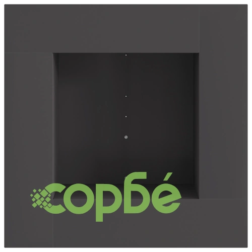 Огнище за градина квадратно червено 60x60x30 см от висококачествена стомана ➤ топ цена ➤ sorbe.bg