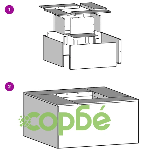 Огнище за градина квадратно червено 60x60x30 см от висококачествена стомана ➤ топ цена ➤ sorbe.bg