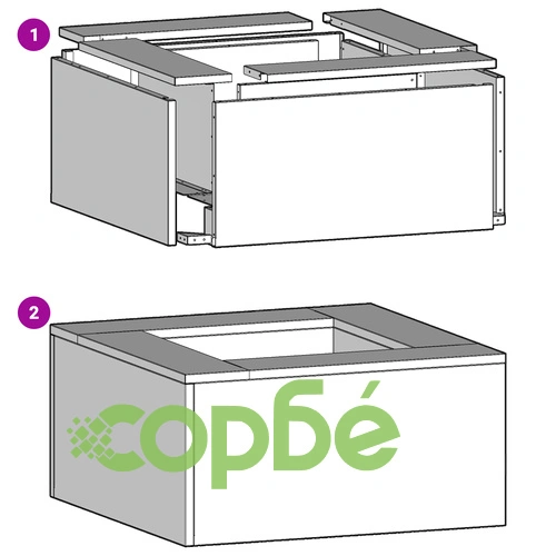 Градинско Огнище Квадратно 80x80x40 см от Черна Стомана с Матово Покритие ➤ топ цена ➤ sorbe.bg