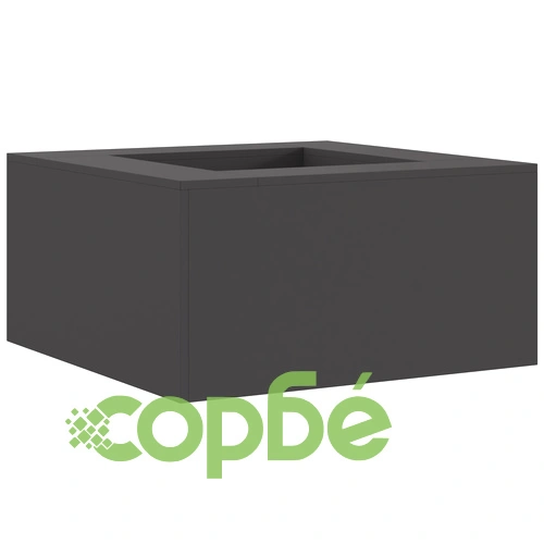 Градинско Огнище Квадратно 80x80x40 см от Черна Стомана с Матово Покритие ➤ топ цена ➤ sorbe.bg