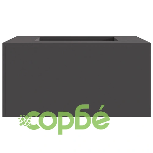 Градинско Огнище Квадратно 80x80x40 см от Черна Стомана с Матово Покритие ➤ топ цена ➤ sorbe.bg