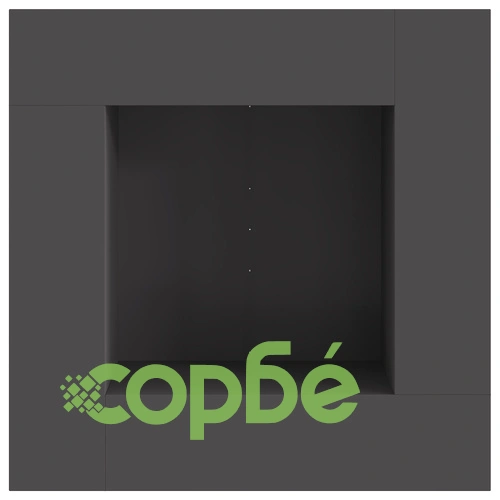 Градинско Огнище Квадратно 80x80x40 см от Черна Стомана с Матово Покритие ➤ топ цена ➤ sorbe.bg