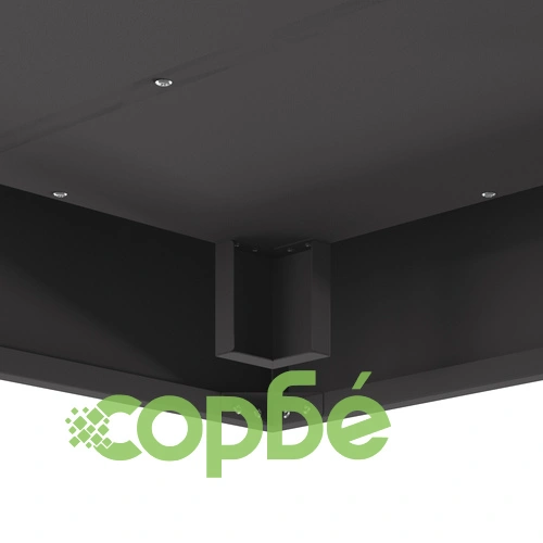 Градинско Огнище Квадратно 80x80x40 см от Черна Стомана с Матово Покритие ➤ топ цена ➤ sorbe.bg