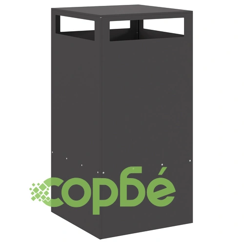 Градинско Огнище от Черна Стомана 50x50x100 см за Открито Пространство ➤ топ цена ➤ sorbe.bg