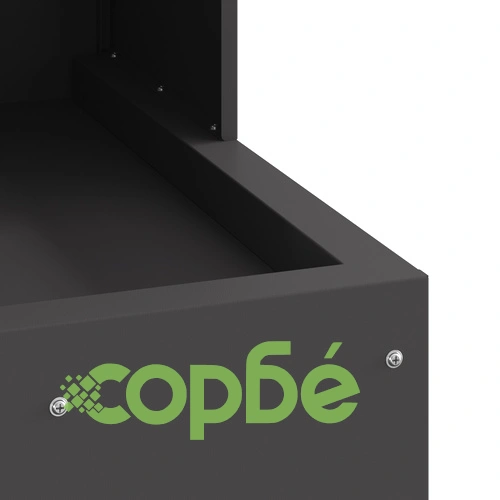 Градинско Огнище от Черна Стомана 50x50x100 см за Открито Пространство ➤ топ цена ➤ sorbe.bg