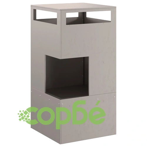 Градинско огнище от Weathering Steel 50x50x100 см - устойчиво на атмосферни влияния ➤ топ цена ➤ sorbe.bg