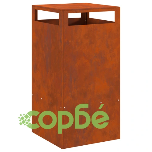 Градинско огнище от Weathering Steel 50x50x100 см - устойчиво на атмосферни влияния ➤ топ цена ➤ sorbe.bg