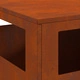 Градинско огнище от Weathering Steel 50x50x100 см - устойчиво на атмосферни влияния