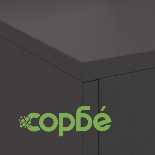 Огнище с комин от стомана, черно, 60x40x96 см, за градина и тераса ➤ топ цена ➤ sorbe.bg