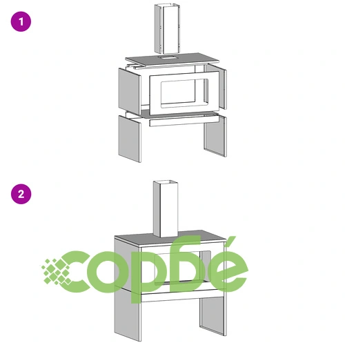 Огнище с комин от Weathering Steel, 60x40x96 см, правоъгълно, за градина и тераса ➤ топ цена ➤ sorbe.bg